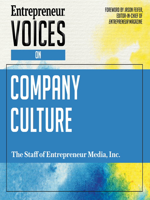 Title details for Entrepreneur Voices on Company Culture by The Staff of Entrepreneur Media - Available